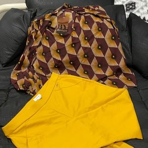 Calvin Klein, Gold Pixie stretch pants, great for causal and work wear